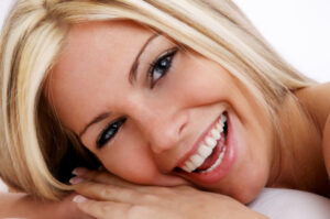 Woman with beautiful smile