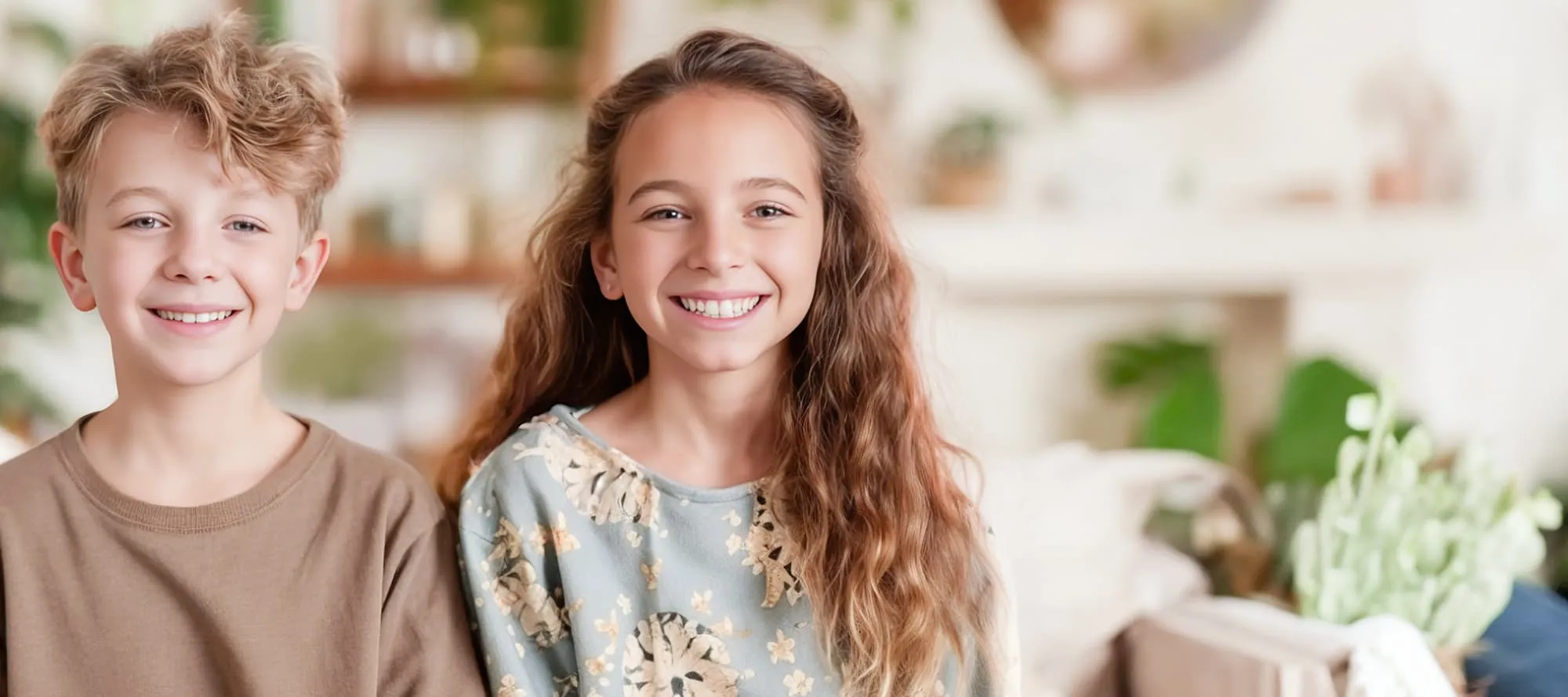 Smiling children banner image