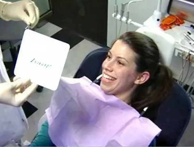 Multiple fifteen-minute whitening sessions for dramatically whiter teeth